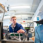 Electronic nose sensor array used for detecting volatile organic compounds in blood plasma