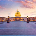The US Capitol building in Washington DC