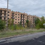 Apartment building where tenants were evicted in Canada